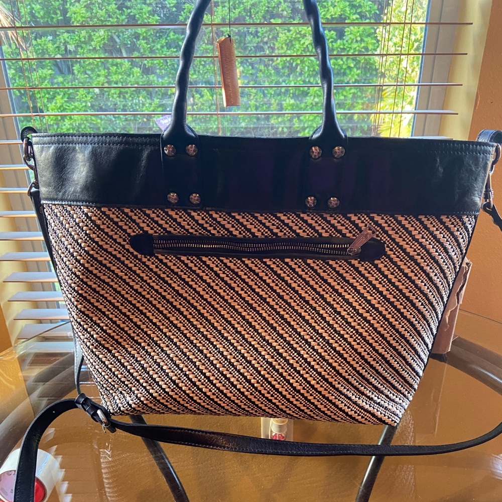 Patricia Nash Raffia Emilion Large Tote